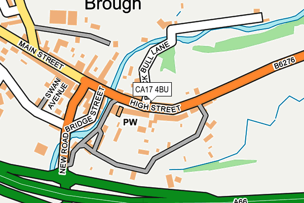 CA17 4BU map - OS OpenMap – Local (Ordnance Survey)