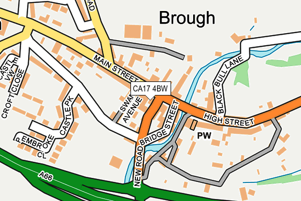 CA17 4BW map - OS OpenMap – Local (Ordnance Survey)