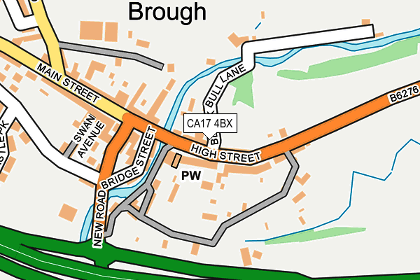 CA17 4BX map - OS OpenMap – Local (Ordnance Survey)