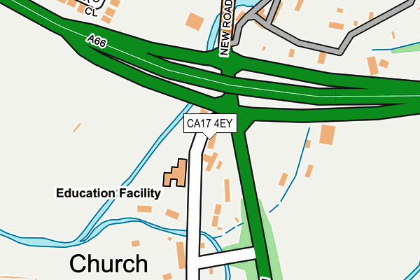 CA17 4EY map - OS OpenMap – Local (Ordnance Survey)