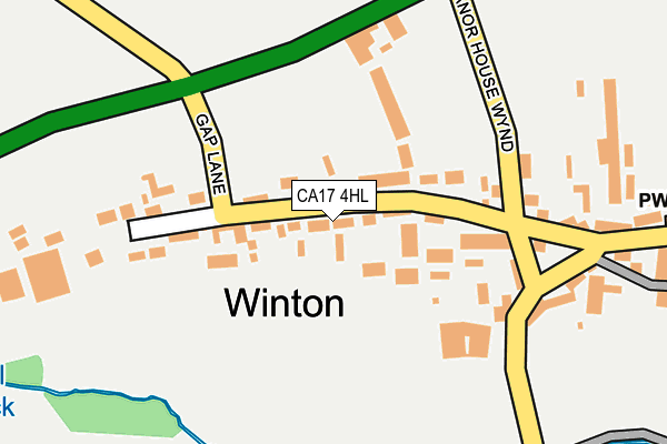 CA17 4HL map - OS OpenMap – Local (Ordnance Survey)