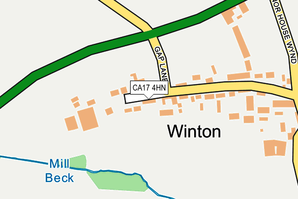 CA17 4HN map - OS OpenMap – Local (Ordnance Survey)