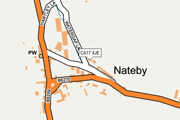 CA17 4JE map - OS OpenMap – Local (Ordnance Survey)