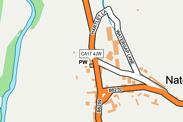 CA17 4JW map - OS OpenMap – Local (Ordnance Survey)