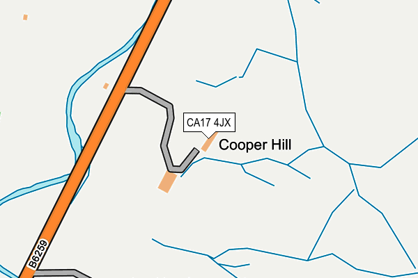 CA17 4JX map - OS OpenMap – Local (Ordnance Survey)