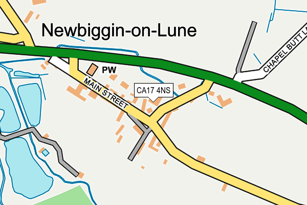 CA17 4NS map - OS OpenMap – Local (Ordnance Survey)