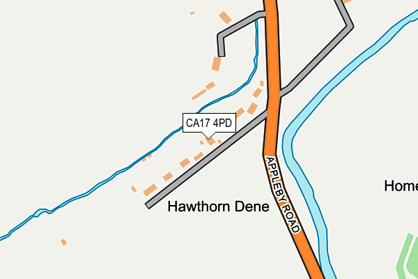 CA17 4PD map - OS OpenMap – Local (Ordnance Survey)