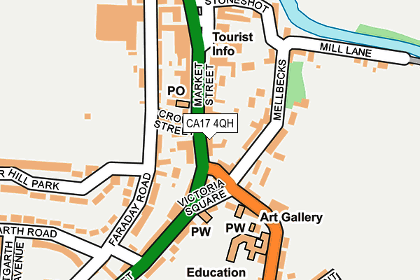 CA17 4QH map - OS OpenMap – Local (Ordnance Survey)
