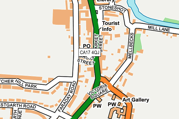 CA17 4QJ map - OS OpenMap – Local (Ordnance Survey)