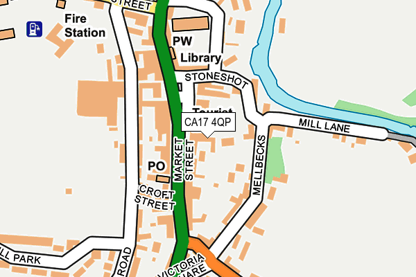 CA17 4QP map - OS OpenMap – Local (Ordnance Survey)