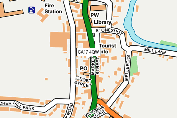 CA17 4QW map - OS OpenMap – Local (Ordnance Survey)