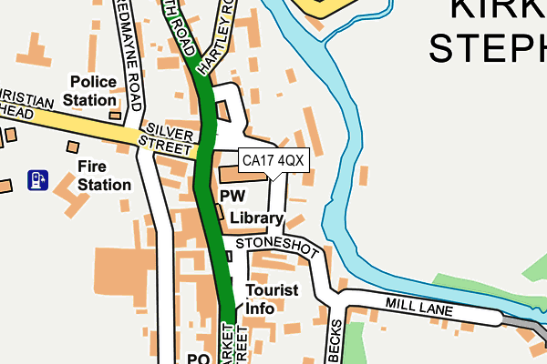 CA17 4QX map - OS OpenMap – Local (Ordnance Survey)