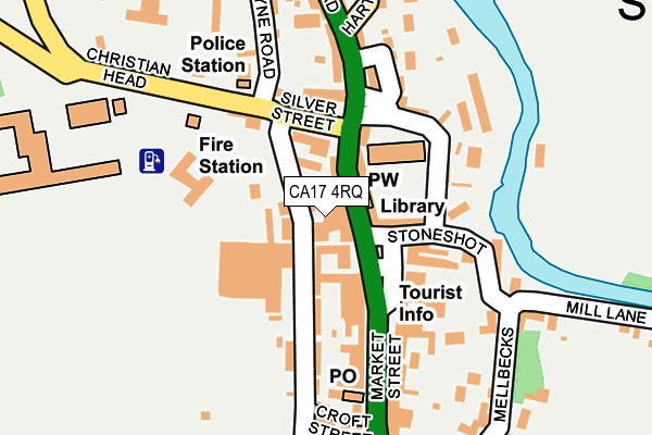 CA17 4RQ map - OS OpenMap – Local (Ordnance Survey)