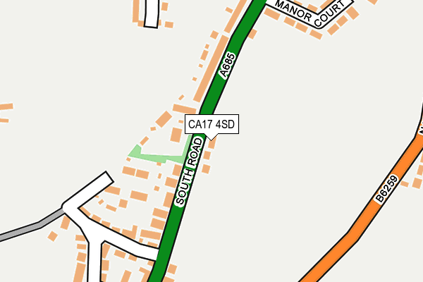 CA17 4SD map - OS OpenMap – Local (Ordnance Survey)