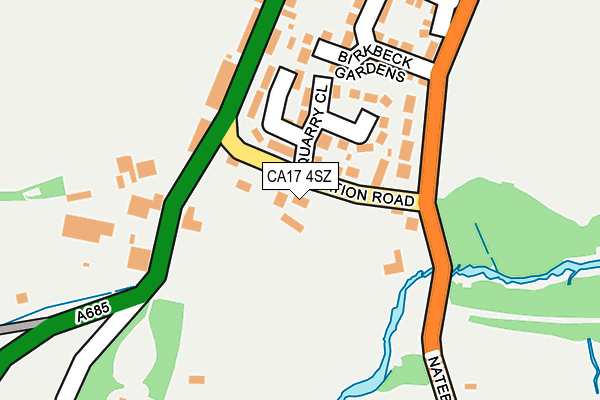 CA17 4SZ map - OS OpenMap – Local (Ordnance Survey)