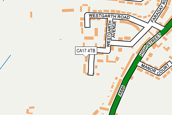 CA17 4TB map - OS OpenMap – Local (Ordnance Survey)