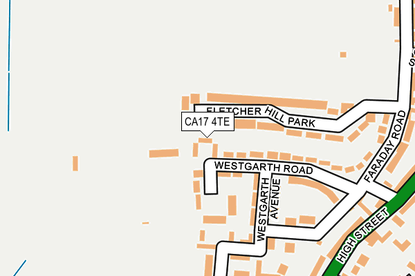 CA17 4TE map - OS OpenMap – Local (Ordnance Survey)