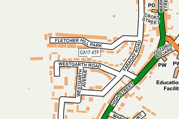 CA17 4TF map - OS OpenMap – Local (Ordnance Survey)