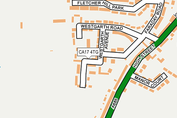 CA17 4TG map - OS OpenMap – Local (Ordnance Survey)