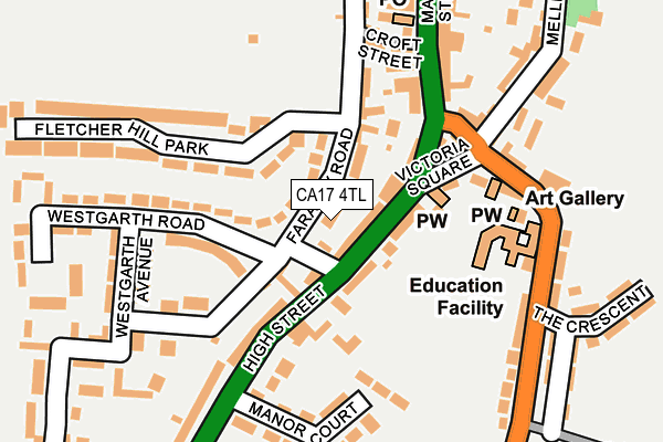 CA17 4TL map - OS OpenMap – Local (Ordnance Survey)