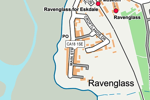 CA18 1SE map - OS OpenMap – Local (Ordnance Survey)