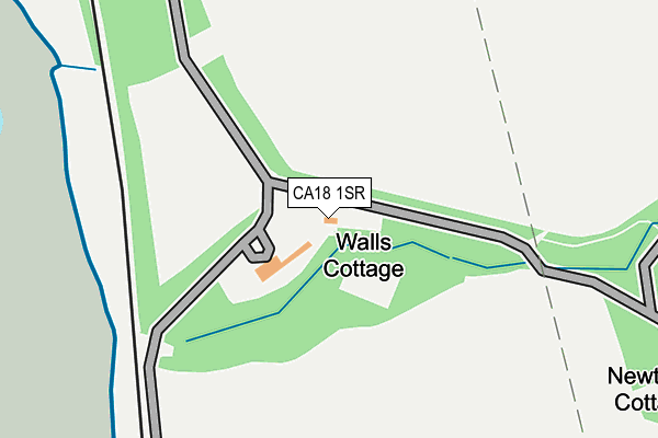 CA18 1SR map - OS OpenMap – Local (Ordnance Survey)