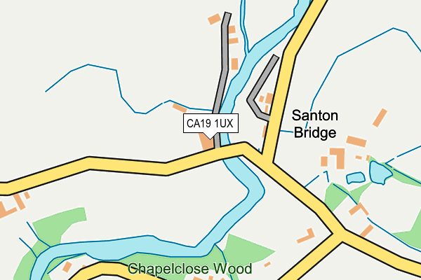 CA19 1UX map - OS OpenMap – Local (Ordnance Survey)