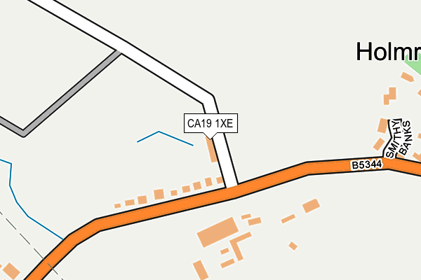 CA19 1XE map - OS OpenMap – Local (Ordnance Survey)
