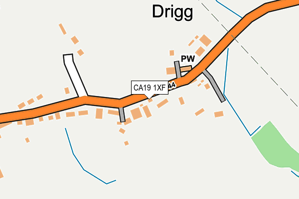 CA19 1XF map - OS OpenMap – Local (Ordnance Survey)