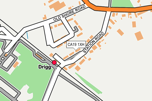 CA19 1XH map - OS OpenMap – Local (Ordnance Survey)