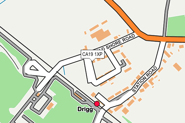 CA19 1XP map - OS OpenMap – Local (Ordnance Survey)