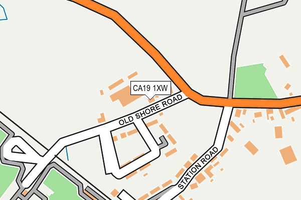 CA19 1XW map - OS OpenMap – Local (Ordnance Survey)