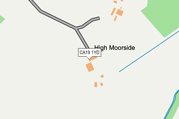 CA19 1YD map - OS OpenMap – Local (Ordnance Survey)