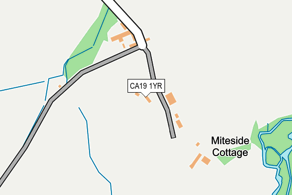 CA19 1YR map - OS OpenMap – Local (Ordnance Survey)