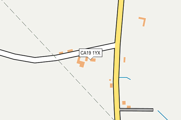CA19 1YX map - OS OpenMap – Local (Ordnance Survey)