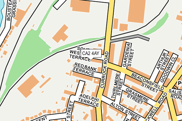 CA2 4AY map - OS OpenMap – Local (Ordnance Survey)