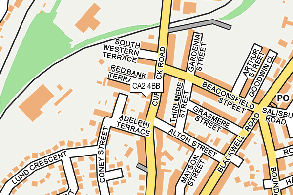 CA2 4BB map - OS OpenMap – Local (Ordnance Survey)