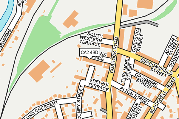 CA2 4BD map - OS OpenMap – Local (Ordnance Survey)