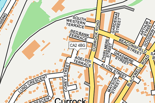 CA2 4BG map - OS OpenMap – Local (Ordnance Survey)