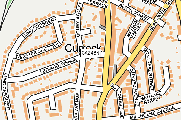 CA2 4BN map - OS OpenMap – Local (Ordnance Survey)