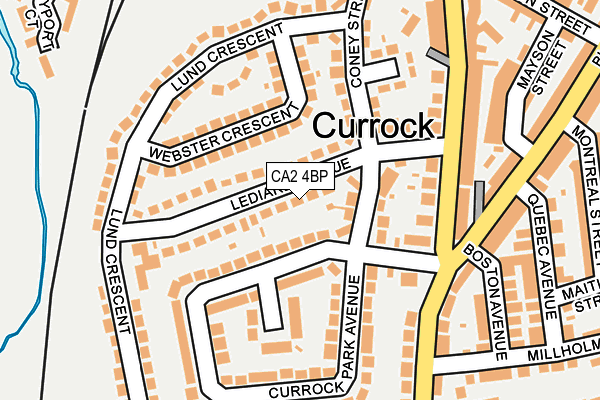 CA2 4BP map - OS OpenMap – Local (Ordnance Survey)