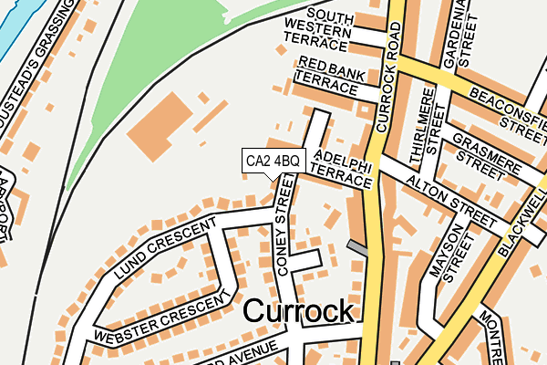 CA2 4BQ map - OS OpenMap – Local (Ordnance Survey)