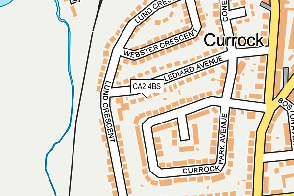 CA2 4BS map - OS OpenMap – Local (Ordnance Survey)