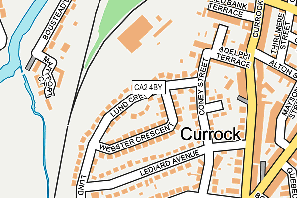 CA2 4BY map - OS OpenMap – Local (Ordnance Survey)