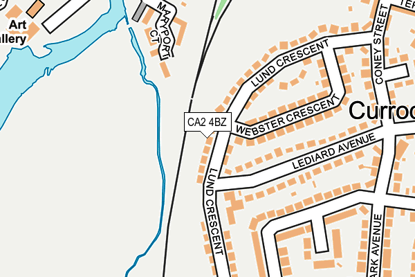 CA2 4BZ map - OS OpenMap – Local (Ordnance Survey)