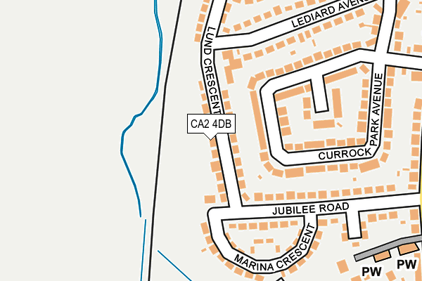 CA2 4DB map - OS OpenMap – Local (Ordnance Survey)