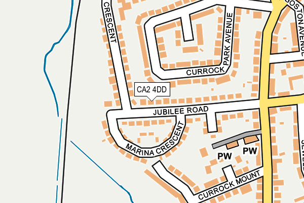 CA2 4DD map - OS OpenMap – Local (Ordnance Survey)