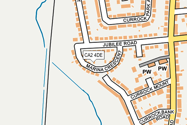 CA2 4DE map - OS OpenMap – Local (Ordnance Survey)