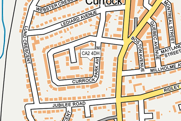 CA2 4DH map - OS OpenMap – Local (Ordnance Survey)