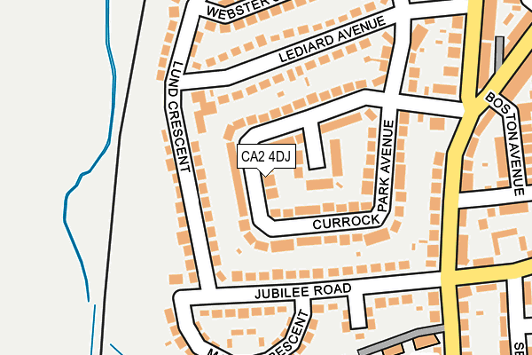 CA2 4DJ map - OS OpenMap – Local (Ordnance Survey)